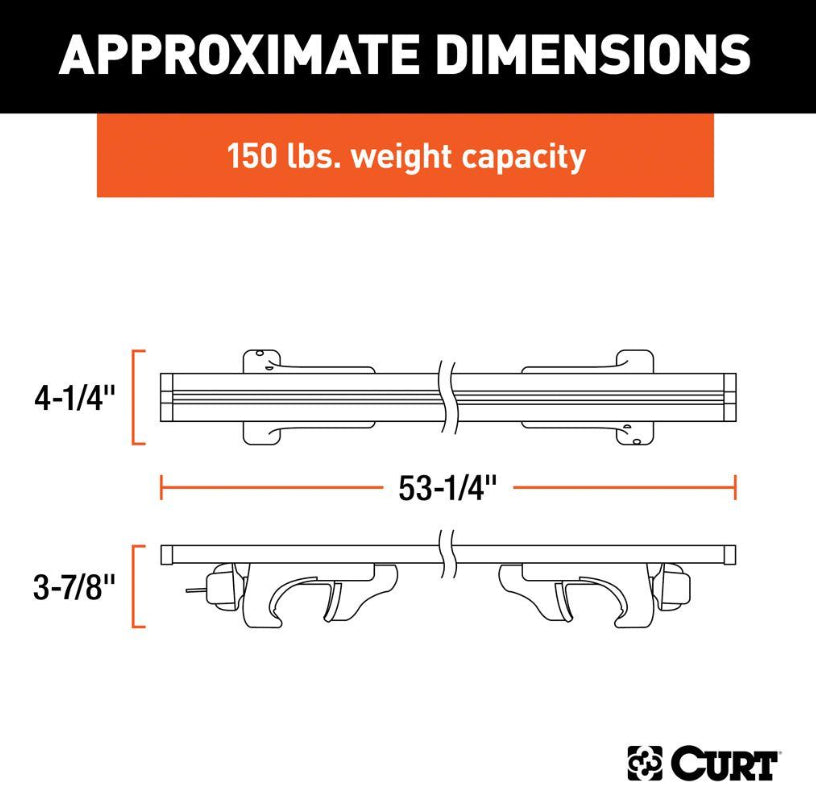 Curt - Aluminum Universal Roof Rack Crossbars - 18118 - image 2
