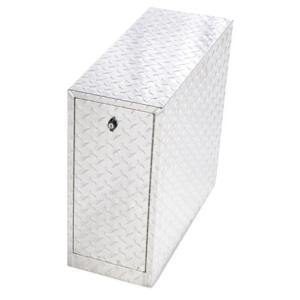 Dee Zee Wheel Well Tool Box with Drawers - Aluminum Diamond Tread - DZ95DA