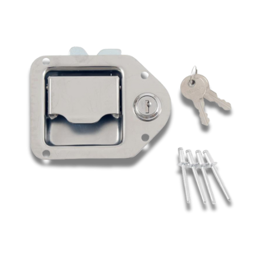 Dee Zee Tool Box Paddle Handle - Silver - DZTBLATCH1