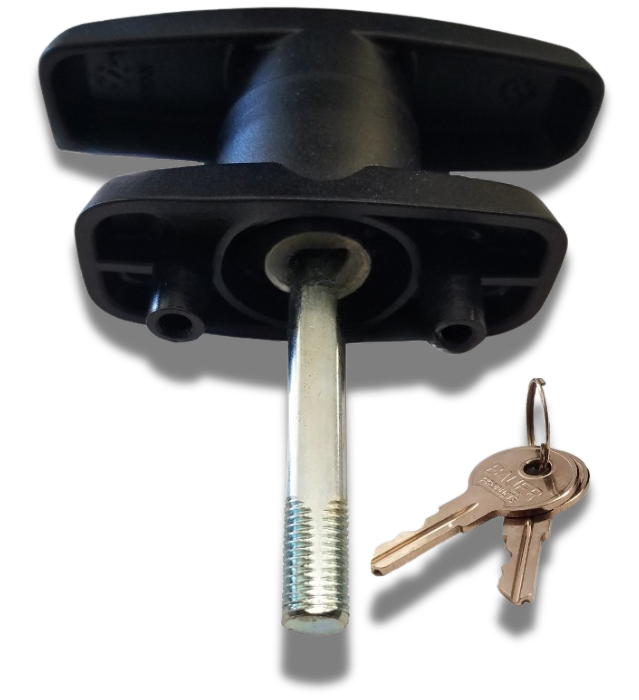 Composite T Handle - 2" Short Shank Screw Mount Kit with Rod Assembly