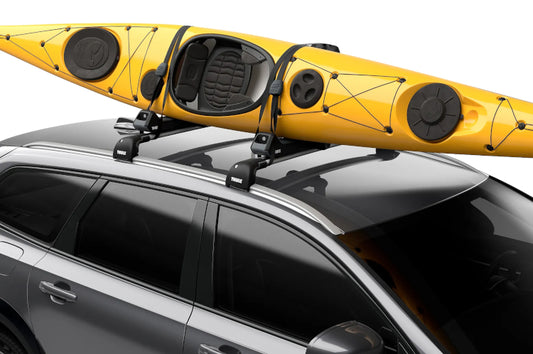 Thule - Hull-a-Port Aero Kayak Rack Foldable J-Style - Black - 849000 - image 1