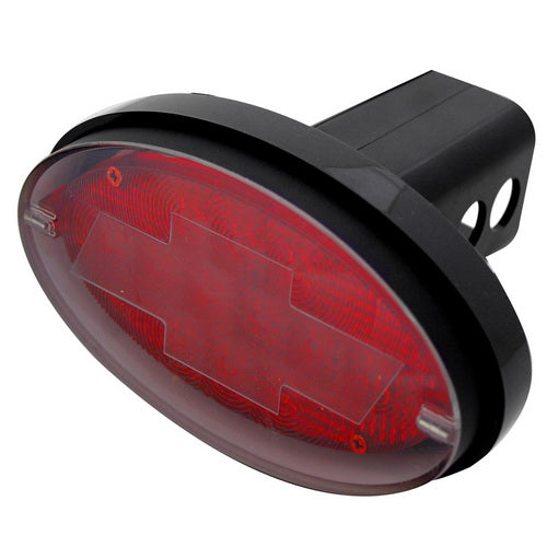 Bully LED Hitch Cover - Chevy - Red/Black - w/ red incandescent light - fits 2" receiver - image 1