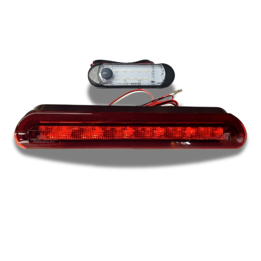 Red Flush Mount LED Brake Light (with 12 V Dome Light)