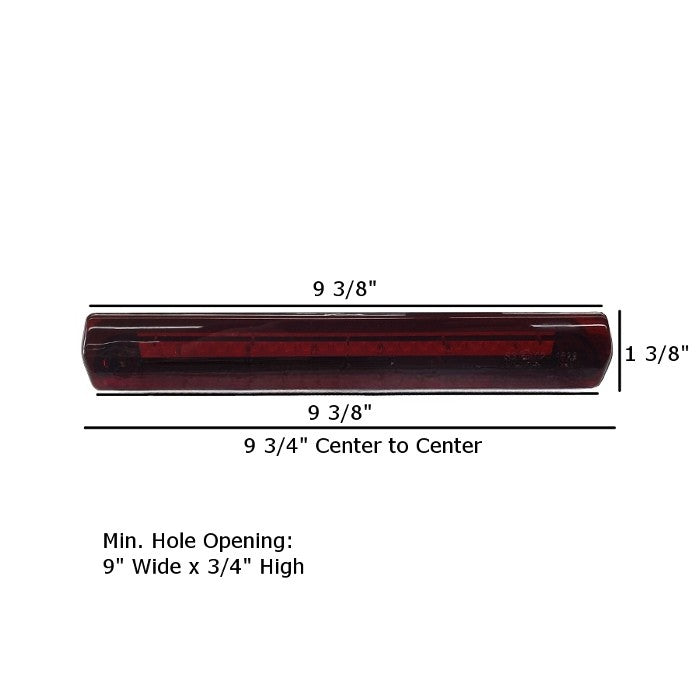 Rectangular Flush Mount Red LED Brake Light