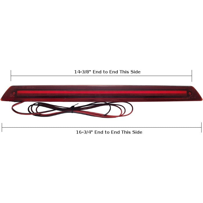 15" Red Flush Mount LED Brake Light