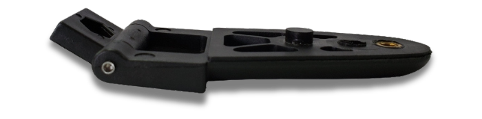 Leer 100XL/LE/XR - All Glass Rear Door Hinge - 1 Hole and 1 Blank Stud