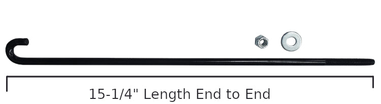 Leer Long J-Bolt for 59HR - Rear/Tailgate End - 93758 - image 2