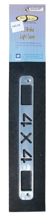 All Sales - Billet Third Brake Light Cover - 4 X 4 - 94004P - image 1