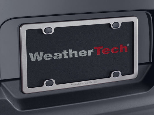 Weathertech Billet - Clear Bright Silver License Plate Frame - 8ALPF2 - image 1