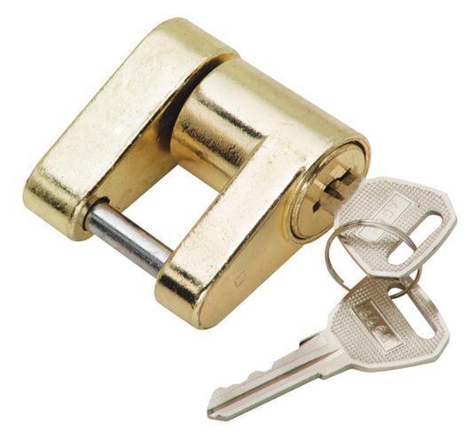 Bulldog Trailer Coupler Lock - Brass - 63225 - image 1
