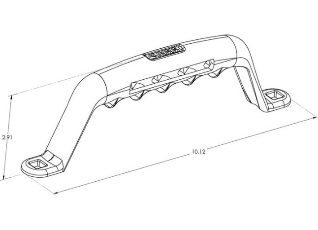 Carr - Grab Handle - Bolt-On Polished - Single - 200032 - image 2
