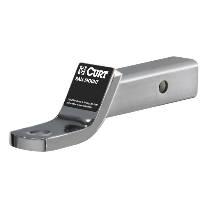 Curt - Class 3 Ball Mount - 45290 - (2" Shank, 7,500 lbs., 2" Drop, 7-1/2" Long, Chrome) - image 1