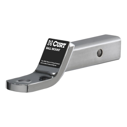Curt - Class 3 Ball Mount - 45290 - (2" Shank, 7,500 lbs., 2" Drop, 7-1/2" Long, Chrome) - image 1