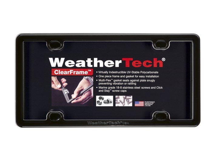 Weathertech ClearFrame - Black License Plate Frame - 63020 - image 1