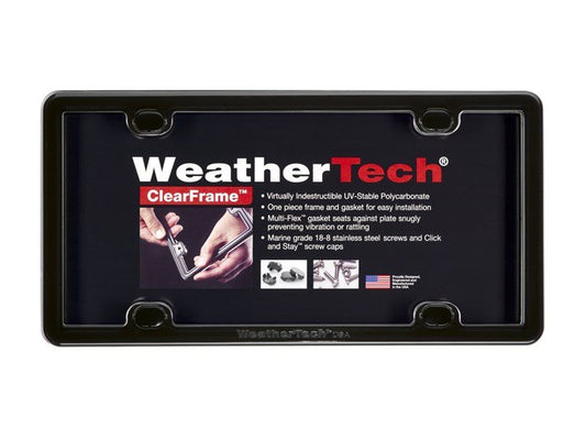 Weathertech ClearFrame - Black License Plate Frame - 63020 - image 1