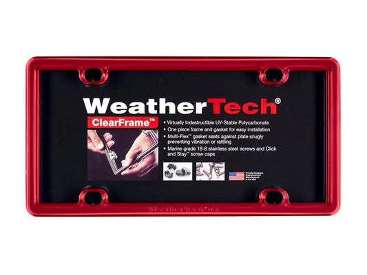 Weathertech ClearFrame - Red License Plate Frame - 8ALPCF1 - image 1