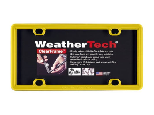 Weathertech ClearFrame - Yellow License Plate Frame - 8ALPCF14 - image 1