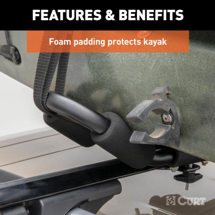 Curt - Aluminum Roof Rack Kayak Holders - 18320 - image 6