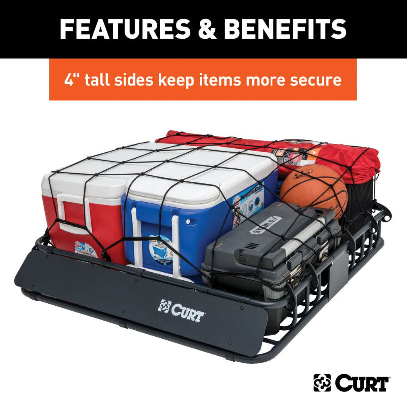 Curt - Black Steel Roof Rack Cargo Carrier - 18115 - image 6