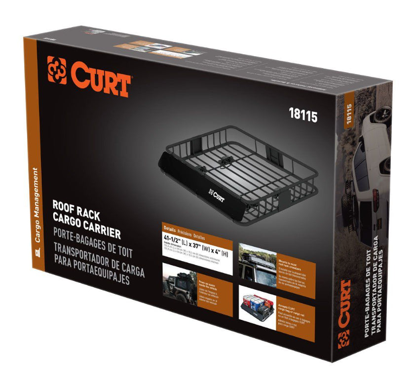 Curt - Black Steel Roof Rack Cargo Carrier - 18115 - image 9