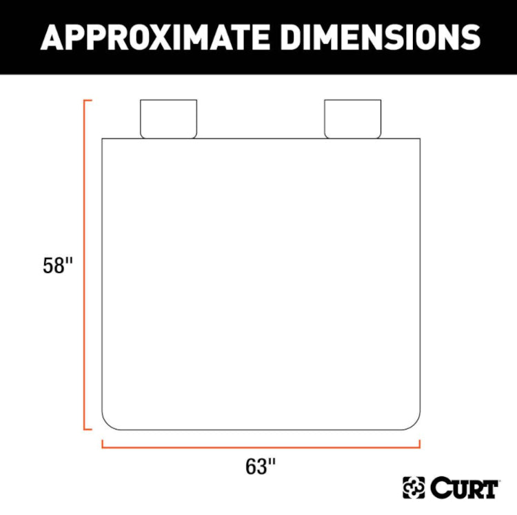 Curt - Seat Defender 58 Inch x 63 Inch Truck Seat Cover - Black - 18521 - image 2