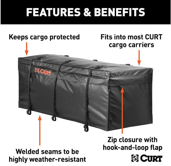 Curt - Weather-Resistant Vinyl Cargo Bag - 18211 - image 4