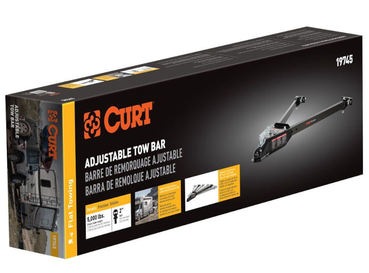 Curt - Adjustable Tow Bar - 5,000 lbs Capacity - 19745 - image 6