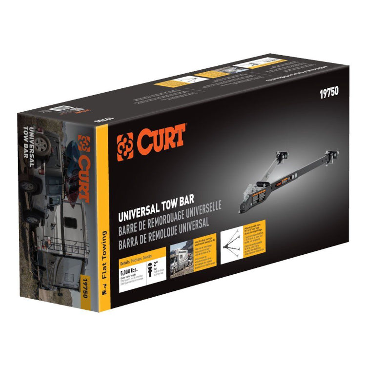 Curt - Adjustable Tow Bar - 5,000 lbs Capacity - 19750 - image 2