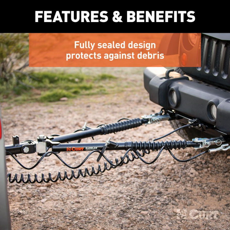 Curt - Rambler Steel RV Tow Bar - 7,500 lbs Capacity - 70001 - image 4