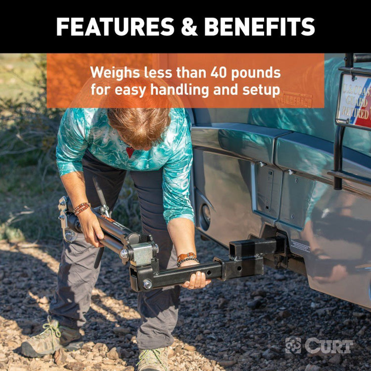 Curt - Rambler Steel RV Tow Bar - 7,500 lbs Capacity - 70001 - image 7