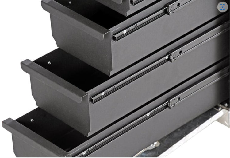 Dee Zee Wheel Well Tool Box with Drawers - Aluminum Diamond Tread - DZ95DA - image 5