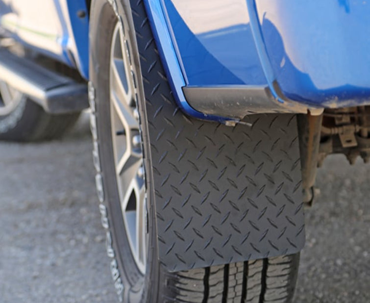 Dee Zee Black Tread Mud Flaps - Radius Curve - DZ1808TB - image 2