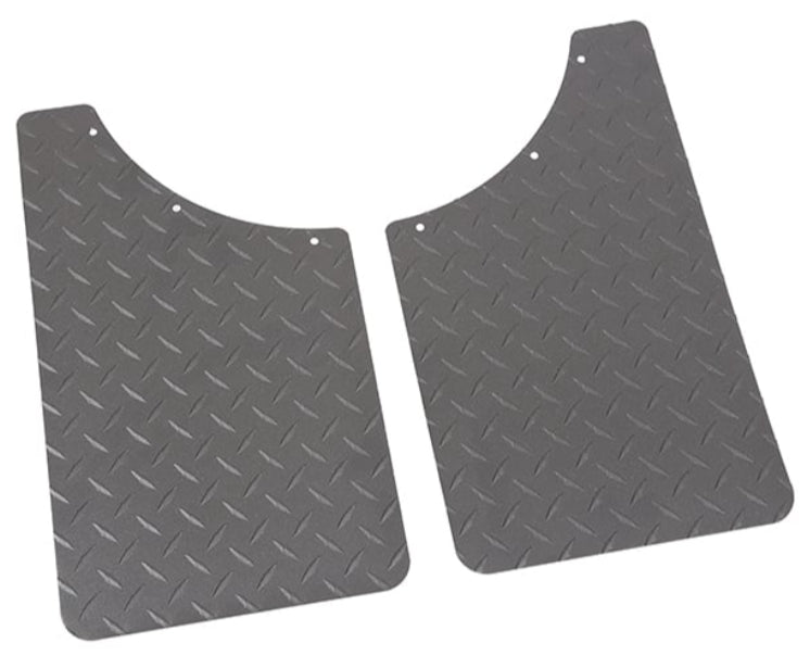 Dee Zee Black Tread Mud Flaps - Radius Curve - DZ1808TB - image 1