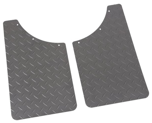 Dee Zee Black Tread Mud Flaps - Radius Curve - DZ1808TB - image 1
