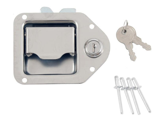 Dee Zee Tool Box Paddle Handle - Silver - DZTBLATCH1 - image 1