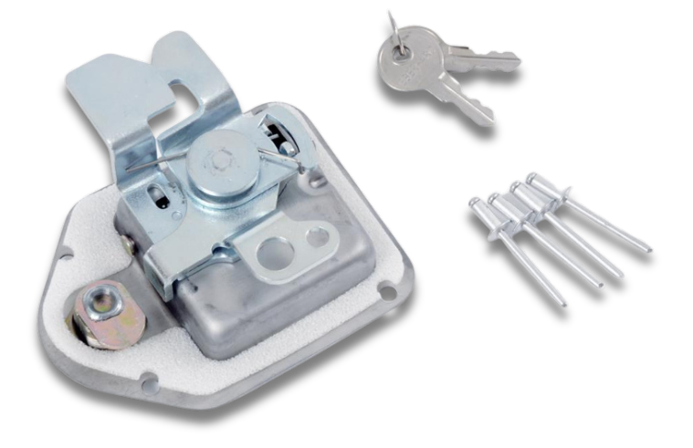 Dee Zee Tool Box Paddle Handle - Silver - DZTBLATCH1