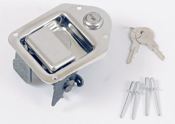 Dee Zee Tool Box Paddle Handle - Silver - DZTBLATCH3 - image 1