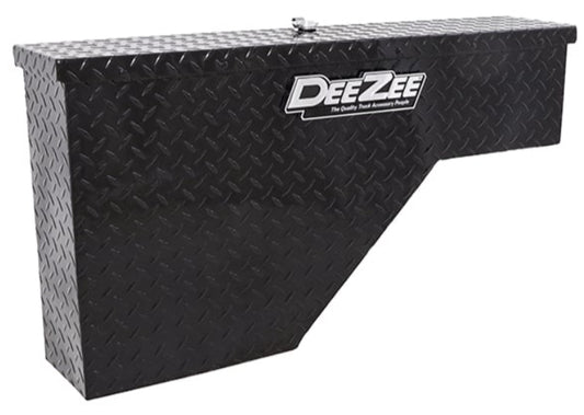 Dee Zee Driver Side Wheel Well Tool Box - Black Diamond Tread - DZ95B - image 1