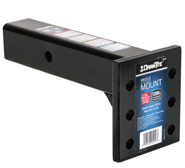 Draw-Tite - Titan Pintle Hook Mount Plate, 2-1/2 IN. Receiver - 45156 - image 2