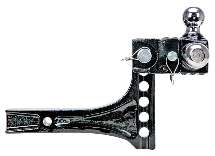 Draw-Tite - Adjustable Tri-Ball Trailer Hitch Ball Mount - 63070 - 14,000 LBS. Capacity Max - image 2
