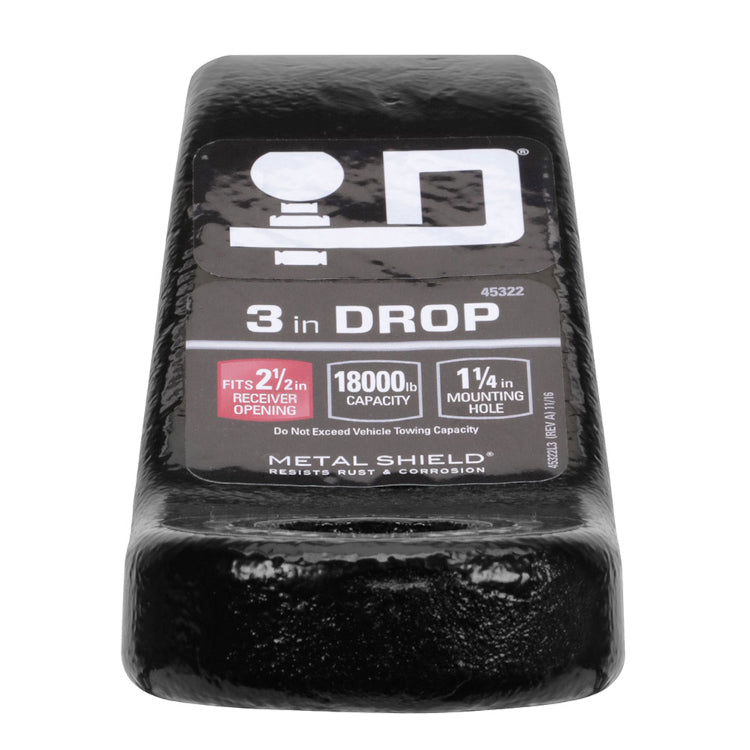 Draw-Tite - Class V Ball Mount - 45322 - (2-1/2" Receiver, 18,000 lbs. Capacity, 3 IN. Drop, 1.5 IN. Rise) - image 5