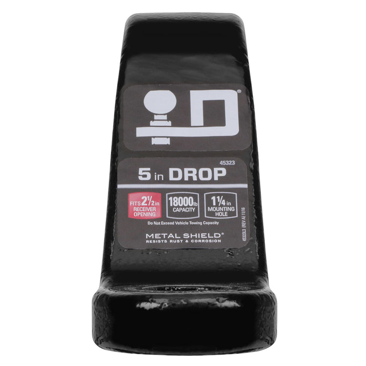 Draw-Tite - Class V Ball Mount - 45323 - (2-1/2" Receiver, 18,000 lbs. Capacity, 5 IN. Drop, 3.5 IN. Rise) - image 5