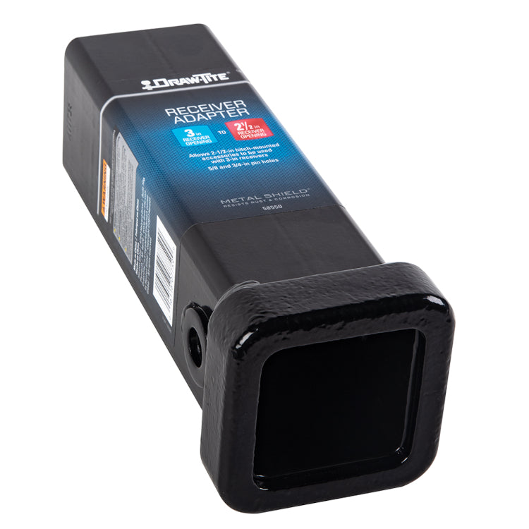 Draw-Tite - Receiver Adapter - 58550 - (3" to 2-1/2" Receiver, 10" Length) - image 3
