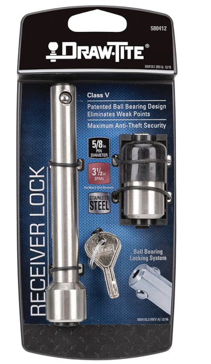 Draw-Tite - Hitch Receiver Lock - Dogbone Style - 5/8" Pin Diameter - 580412 - image 2