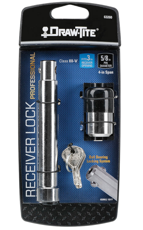 Draw-Tite - 3" Hitch Receiver Lock - 5/8" to 3/4" Pin Diameter - Professional - 63260 - image 3
