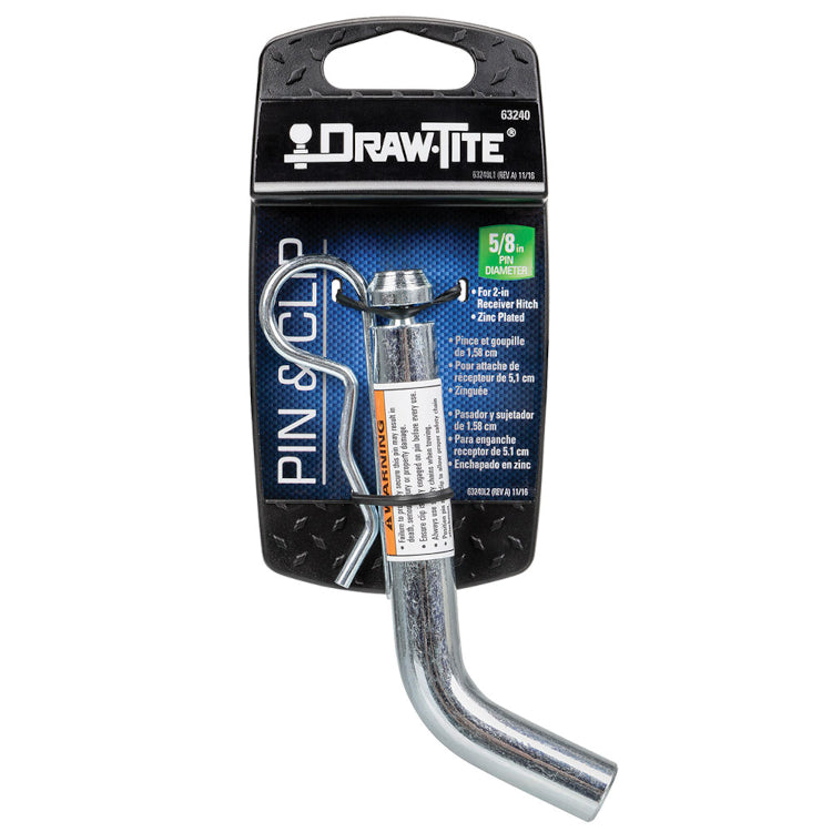 Draw-Tite - Hitch Pin and Clip - 63240 - (2" Receiver, Zinc) - image 2