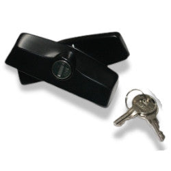 Covermaster - Black Screw Mount T Handles - Pair (keyed alike)