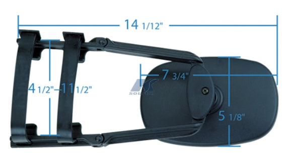 K-Source - Clip-On Towing Mirror - Fits 4-1/2 Inch to 11-1/2 Inch Mirrors - 3791 - image 2