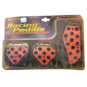 Clearance - Pilot Automotive Racing Pedals - Black and Red - PM205