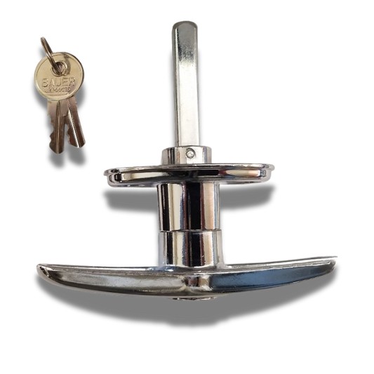 Bauer - Chrome Rivet T Handle - Center Mount